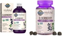 Jardim da Vida Orgânicos Baseado em Plantas Elderberry Imune Syrup 6.59 fl oz & Orgânicos Elderberry Gummies para Adultos e Crianças