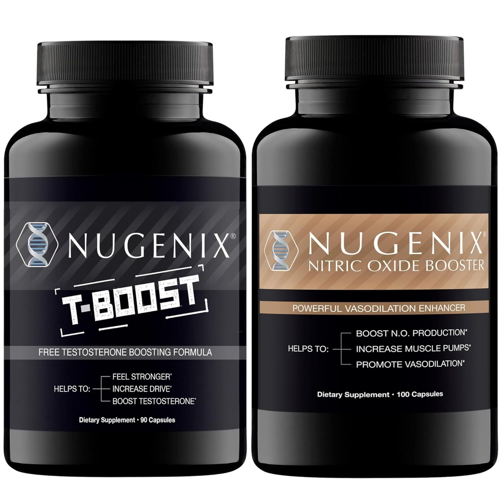 Nugenix Nitric Oxide Booster and T Booster Free Testosterone Booster for Men