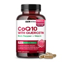 Liposomal CoQ10 Ubiquinone with PQQ, Black Pepper & Omega-3 – Supports Heart, Immune & Antioxidant Health – 150 Capsules