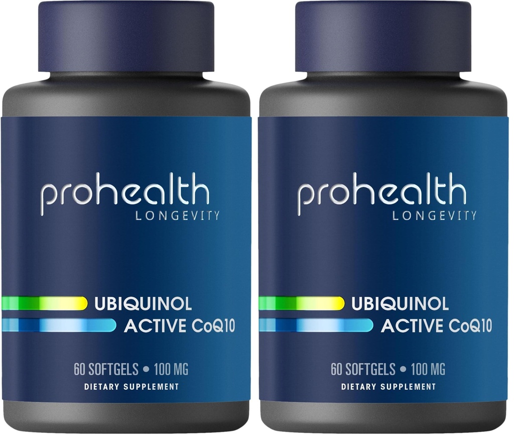 ProHealth Ubiquinol CoQ-10 (100 mg - 60 softgels) (Pack of 2)