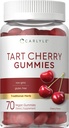 Carlyle Tart Cherry Gummies | 70 Count | Fruit Extract Supplement | Vegan, Non-GMO, and Gluten Free Formula