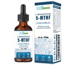 Kids L-Methylfolate B12 Drops 5-MTHF, Active Methylated B9 & B12 Supplement for Children, Supports Cognitive Brain Focus, Mood & Energy - Bioavailable Liquid Formula - Natural Flavor