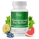 Thermogenic Fat Burner for Women and Men, 120 Count (4 Month Supply) - Appetite Suppressant for Weight Loss, Belly Fat Burner with Green Tea, Energy and Metabolism Booster, Non-GMO - Dr Vitamin