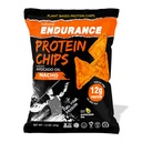 Natural Endurance Protein Chips - Healthy Low Carb Chips, 12g of Protein per Bag, Non GMO, Made with Avocado Oil, Vegan, Nut Free, On the Go Snack - Vegan Nacho Flavor, 1.38 oz Bags (Pack of 8)