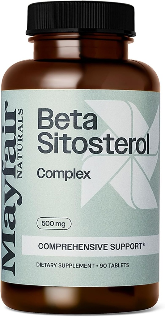 Beta Sitosterol Complex, 500mg, Plant Sourced, 90 Tabletten, Umfassende Unterstützung Ergänzung