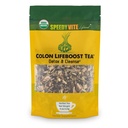 SpeedyVite Colon LifeBoost Tea Detox and Cleanse - Bio Pu'er Tea avec Ginger, Lemongrass - pour la santé et la fonction du colon