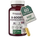 PRISTINE'S B-Boost Advanced Vitamin B Complex Capsules with Methylated Folate 5-MTHF, Methylcobalamin B12 & Choline, Supports Energy, Mental Clarity & Daily Wellness, 1 Capsule Daily, 60 Capsules