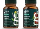 Gaia Herbs Adrenal Health Daily Support, Help Maintain Healthy Energy & Stress Levels*, 60 Vegan Liquid Phyto-Caps Adrenal Health Nightly Restore, 60 Vegan Liquid Phyto-Caps - Bundle