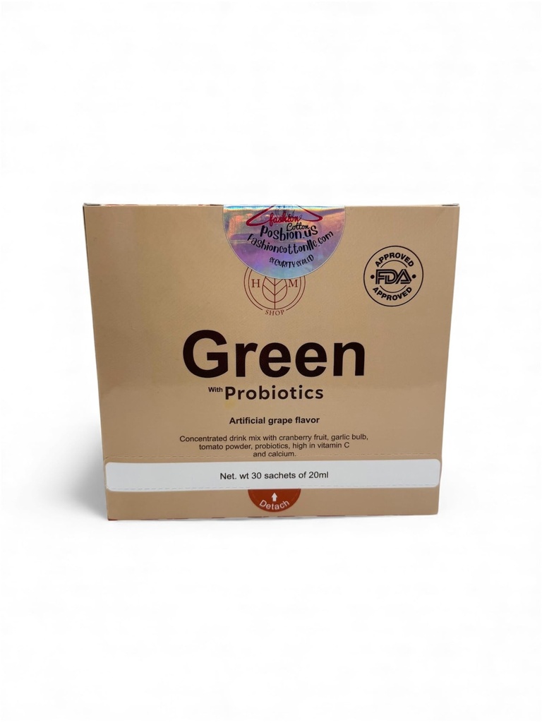 Green Probiotic with Acidophilus & Lactis, Daily Digestive Health Supplement, Immune Support Blend