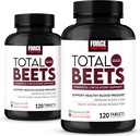 Kraftfaktor Gesamte Beets Nitric Oxid Ergänzung mit Rüben Wurzelpulver, Nitrate, Grapeseed-Extrakt für Zirkulation, Herz-Kreislauf, 240 Tabletten, 2 Packung