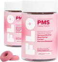 O Positiv FLO PMS Gummies for Women - Proaktif PMS Relief - Target Hormonal Breakout, Bloating, Kram, & Mood Swings with Chasteberry, Vitamin B6, & Lemon Balm - PMS Gummies (Paket 2)