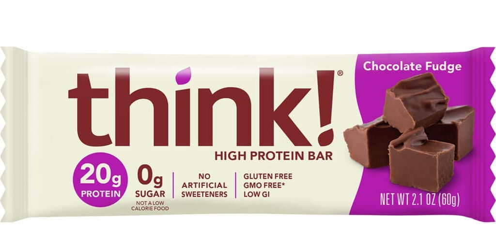 ThinkThin Protein Bar, Gluten Free Chocolate Fudge, 10 Count