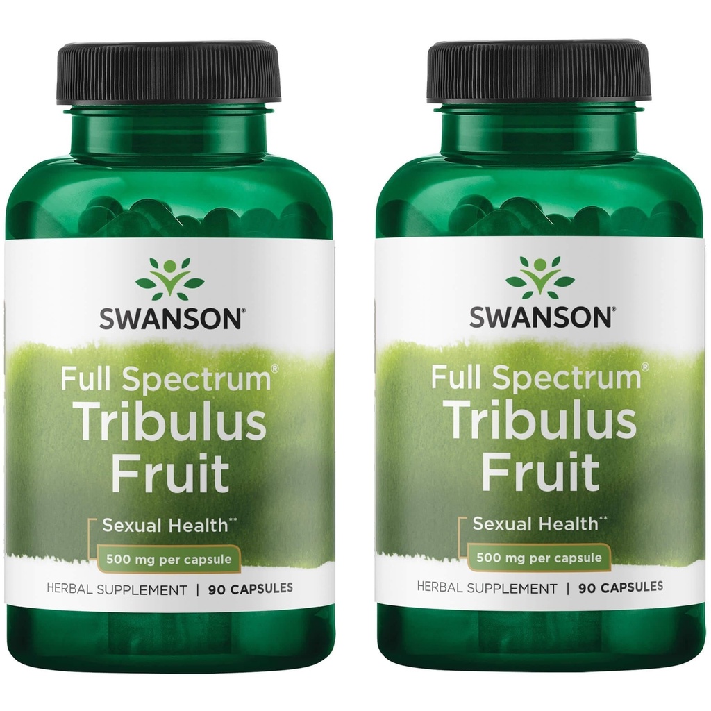 Swanson Full Spectrum Tribulus Fruit 500 mg 90 Caps (2 Pack)