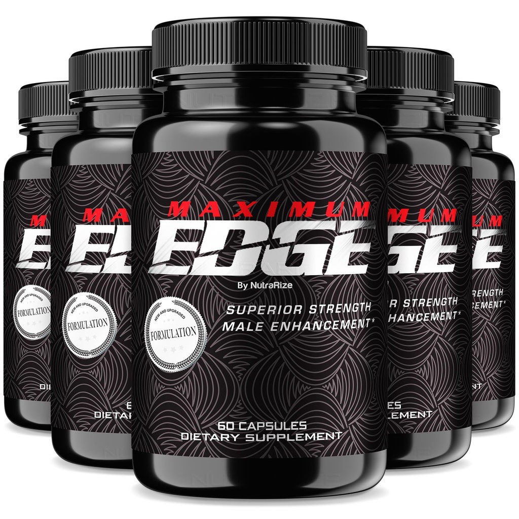 (5 Pack) Maximum Edge Male Pills - Maximum Edge Capsules for Men, Complete Daily Formula for Overall Wellness and Peak Performance, MaximumEdge Advanced Dietary Supplement, Reviews (300 Capsules)
