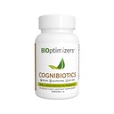 BIOptimizers Cognibiotics Probiotic Brain Supplement - Helps Support Mood, Better Focus, Memory, Mental Clarity - 30 Capsules