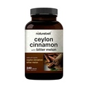 NatureBell Organic Ceylon Cinnamon with Bitter Melon Extract - 240 Capsules - Herbal Wellness & Daily Wellness Support Complex - Triple Strength - Non-GMO - 3rd Party Tested