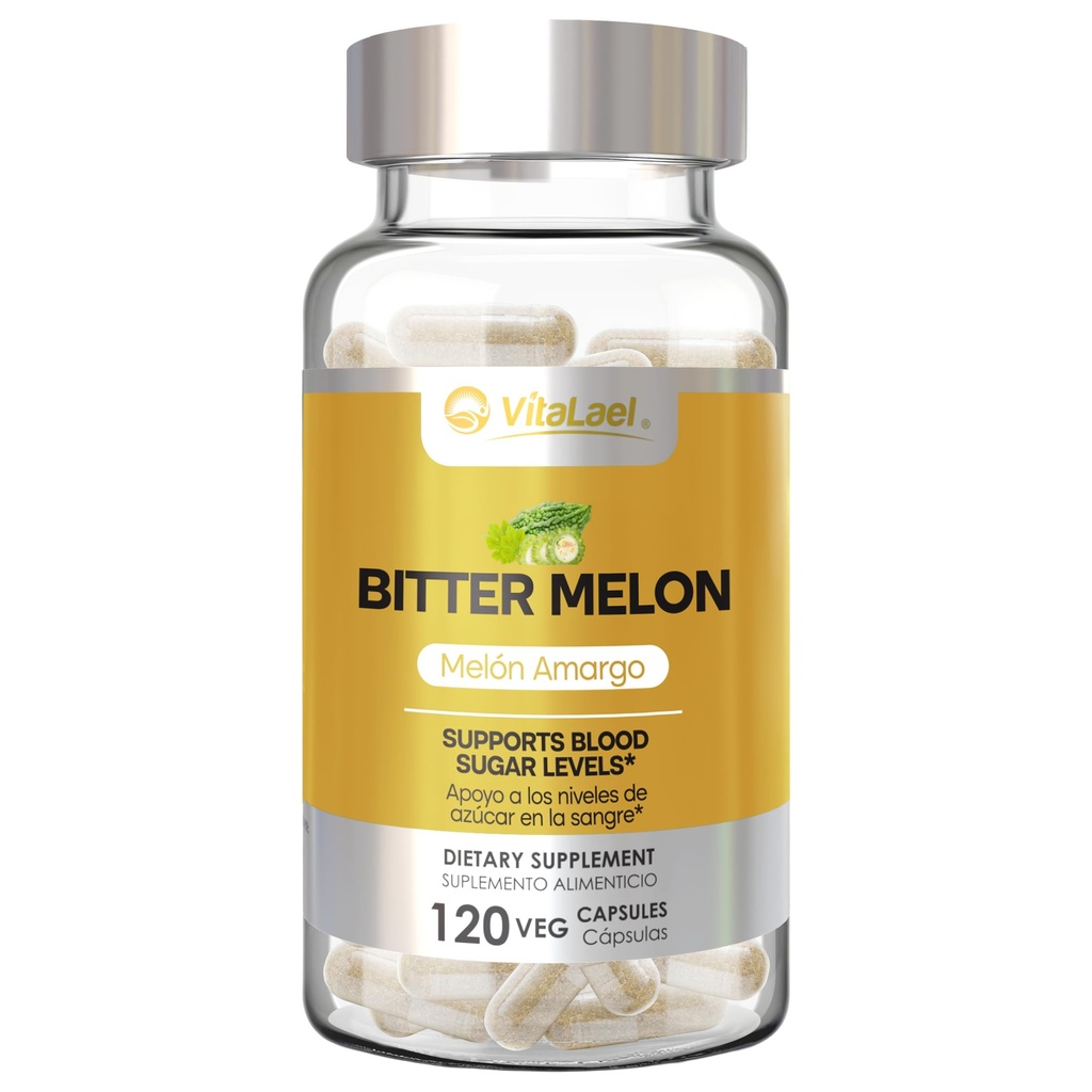 VitaLael Bitter Melon - Natural Glucose Metabolism Support - 120 Vegan Capsules - Traditional Herb for Metabolic Wellness - Premium Non-GMO Formula