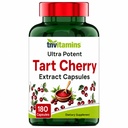 Tart Cherry Capsules 400 mg of 30:1 Extract Per Serving - 180 Count | Ultra-Potent Tart Cherry Extract Capsules | Joint, Sleep, & Recovery Support* | High in Antioxidants | Non-GMO | Made in the USA!