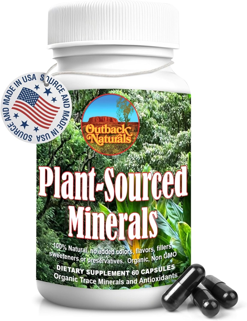 Blended mineral fulvico de minerais traza, electrólitos, saúde intestinal, función cognitiva, hidratación e apoio inmune, fórmula vitalicia para o benestar - 60 cápsulas