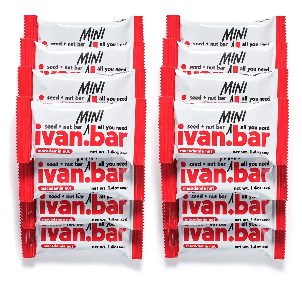 Protein Packed Energy Snack Bar | Provides Healthy Energy | Vegan, All Natural Ingredients | Soy, Dairy & Gluten Free (Almond Macadamia - 24 Bars)