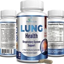 Lung Support Supplement, Lung ניקויse & Lung Detox Formula, Lung Health Support for Clear Lungs, נשימה נוחה, בריאות ברונצ'יל, 60 קפסולות