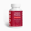PURE LIFE Premium Beet Root Capsules (Invigorating) – 60 Capsules – Supports Nitric Oxide, Blood Pressure & Liver Detox – Organic Beetroot Supplement – No Artificial Additives