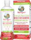 MaryRuth Organics Liquid Morning Multivitamin Essentials + - 124; A- C D E B6 B12 Biotin Zinc - 124; Férfi & Nők Támogatása - 124; Immun Support - 124; Szépség - 124; Cukormentes - 124; Vitaminok az 1 + - 124; Vegán - 124; 32 Fl Oz