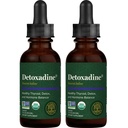 Global Healing Center - Detoxadine - Organic Nascent Liquid Iodine Supplement Drops for Thyroid Support, Detox Cleanse, and Metabolism, Vegan, 200 Servings Iodine Drops (1 Oz)(2-Pack)