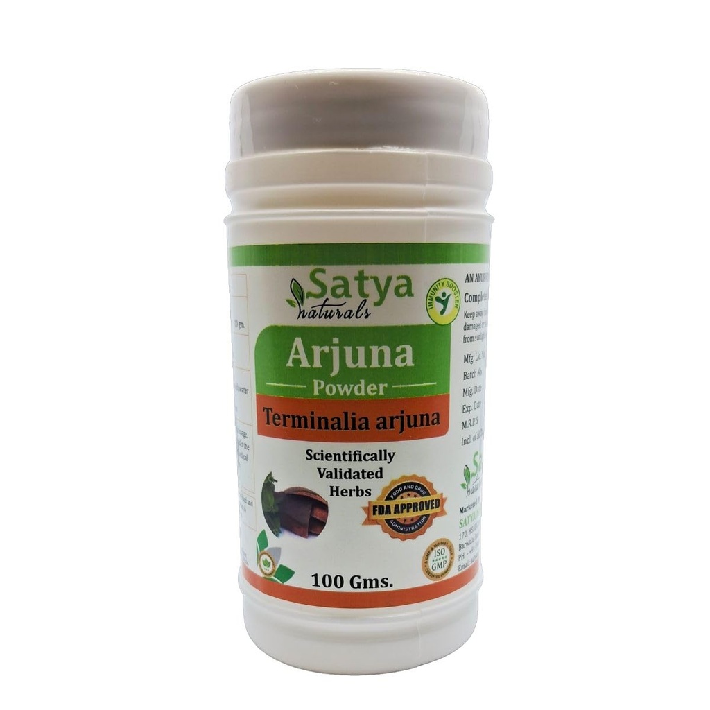 Arjuna (Terminalia Arjuna) Powder for Men and Women | Ayurvedic Herbal Powder Supplement/Remedy | Pack of 100 GMS. (1 Pack of 100 GMS.)
