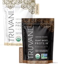 Truvani Vegan Pea Protein Powder | Vanilla & Chocolate 2-Pack Bundle | 20g Organic Plant Based Protein | 18 Servings of Each | Keto | Gluten & Dairy Free | Low Carb | No Added Sugar