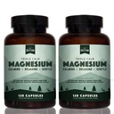 Natural Rhythm Triple Calm Magnesium 150 mg - 2 Pack – Magnesium Supplement with Magnesium Glycinate, Malate, and Taurate. Calming Blend for Promoting Rest and Relaxation - 120 Count Bottles