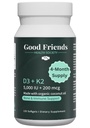 Vitamin D3 5000 IU + Vitamin K2 200 mcg - 4 Month Supply - High Potency Bone & Immune Support - Organic Coconut Oil, No Seed Oils, Non-GMO, 120 Vegetable Softgels