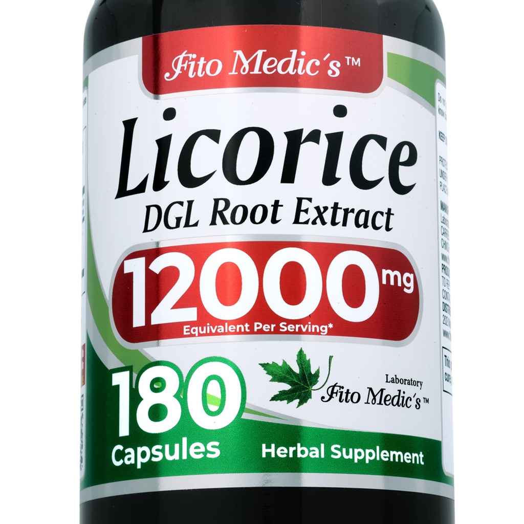 FITO MEDIC'S Lab | Licorice Root |180 Capsules |Licorice Root Extract |