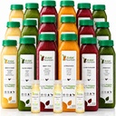 3 Day Juice Cleanse by Raw Fountain, All Natural Raw Detox Cleanse, Cold Pressed Juice Fast, Great Way to Jumpstart a Healthy Diet, Kosher, Vegan, NO Sugar Added, 18 Bottles 12oz, 3 Ginger Shots 2oz