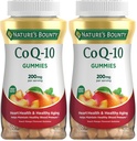 Nature's Bounty CoQ10 Gummies, Supports Heart Health, CoQ10 200mg, Peach Mango Flavor, 100 Coun (Pack of 2)