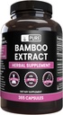 PURE ORIGINAL INGREDIENTS Bamboo Extract (365 Capsules) No Magnesium Or Rice Fillers, Always Pure, Lab Verified