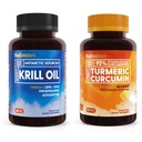 BioEmblem Antarctic Krill Oil Supplement Turmeric Curcumin Supplement with BioPerine