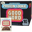 Double Chocolate Protein Cookie, Soft & Chewy, High Protein Snack, Gluten-Free, Grain-Free, Dairy-Free, No Seed Oils, No Refined Sugars, Made with Almond Butter & Collagen, 12-Pack