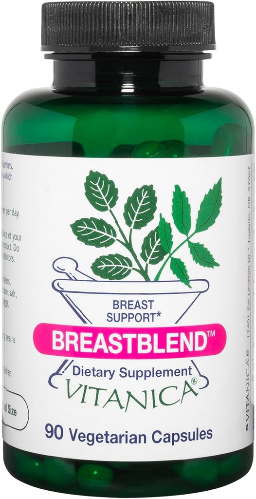 Vitanica BreastBlend, Brustpflegeunterstützung, Vegan, 90 Kapseln