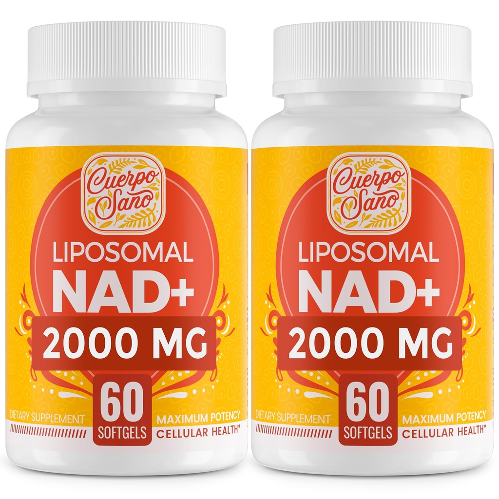 2000 MG NAD Supplement, Liposomal NAD+ with High Absorption, More Efficient Than Nicotinamide Riboside, Pure & Plus Boosting Supplement, Aging Defense, Metabolism & Cellular, 120 softgels