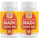 2000 MG NAD Supplement, Liposomal NAD+ with High Absorption, More Efficient Than Nicotinamide Riboside, Pure & Plus Boosting Supplement, Aging Defense, Metabolism & Cellular, 120 softgels