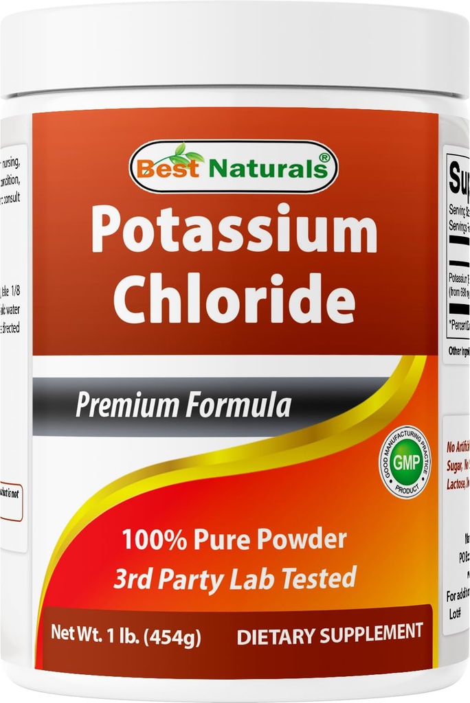 Best Naturals Potassium Chloride Pure Powder 1 Pound