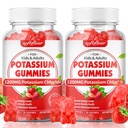 softbear Potassium Gummies for Adults, Sugar Free Potassium Chloride Gummies 1200mg Support Leg Cramps & Electrolyte Balance High Potency Potassium Supplement, Strawberry Flavor 120 Count