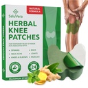 SaluVera Warming Herbal Plaster Patches | Knee Patches | Heat Patches for Women and Men (24 Count)