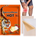 Tiger Patches - 50 Count Capsaicin Patch - Max Strength Chinese Tiger Back Heat Patches for Knee, Neck, Shoulder & Joint