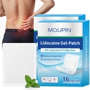 32Pcs Lidocaine Patches, 4% Lidocaine & 3% Menthol - Maximum Strength, Waterproof Patch with Auxiliary Adhesive Layer (24 Non-Woven + 8 PU Film) for Back, Neck, Shoulder, Joint & Muscle Discomfort