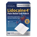 4% Lidocaine Patches Maximum Strength: Pain Relief Patch for Back Neck Shoulders Knees Elbows - Topical Analgesic 15 Count