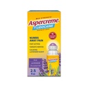 Aspercreme Essential Oils Lidocaine Pain Relief with No-Mess Roll-On Applicator, Max-Strength Lidocaine Numbs Away Nerve Pain, Moisturizing Aloe Hydrates Skin, Lavender, 2.5 Oz.