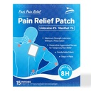 4% Lidocaine Plus 1% Menthol Pain Relief Patch for Back Ache Stiff Neck Joint Pain Muscle Soreness Topical Analgesic,15 Counts