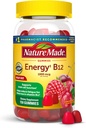 Nature Made Energy B12 1000 mcg, complément alimentaire pour le soutien au métabolisme de l'énergie, 150 Gummies, 75 jours d'approvisionnement